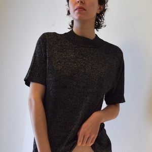 Vintage Silver Silk Sweater